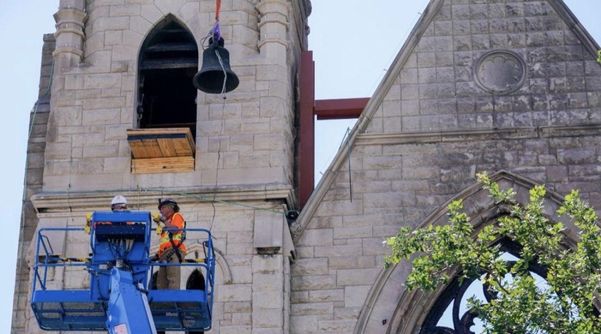 Instalación en el campanario